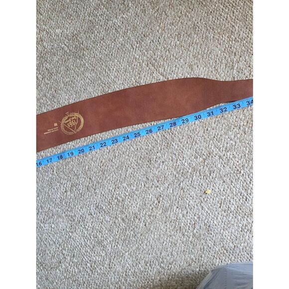 Vintage Y2K Gap Jeans Brown Genuine Leather Made In The USA Belt main image 4